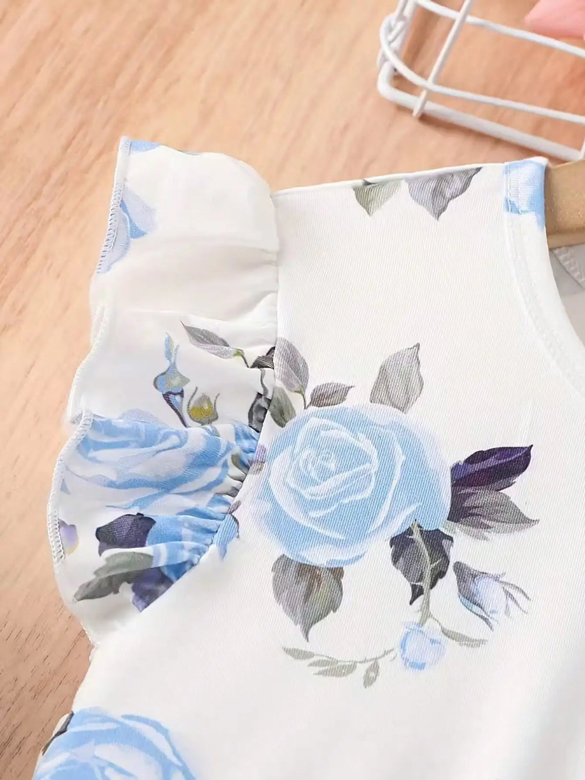 Floral Flutter Sleeve Dress