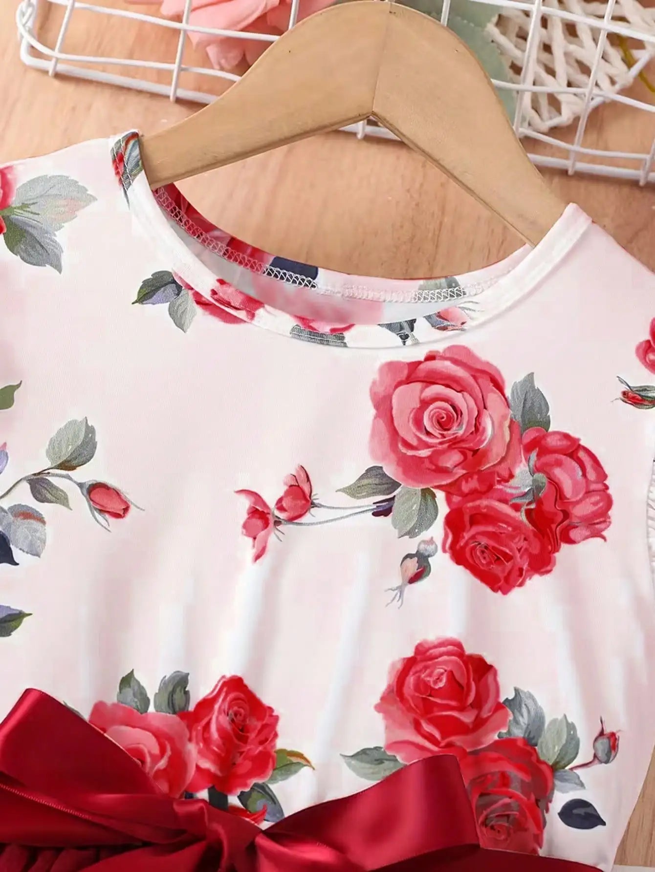 Floral Flutter Sleeve Dress