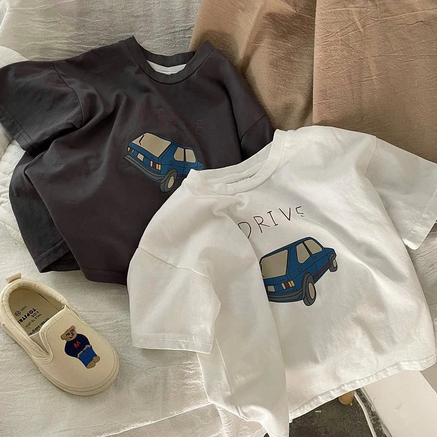 Cozy Cartoon Car Tee