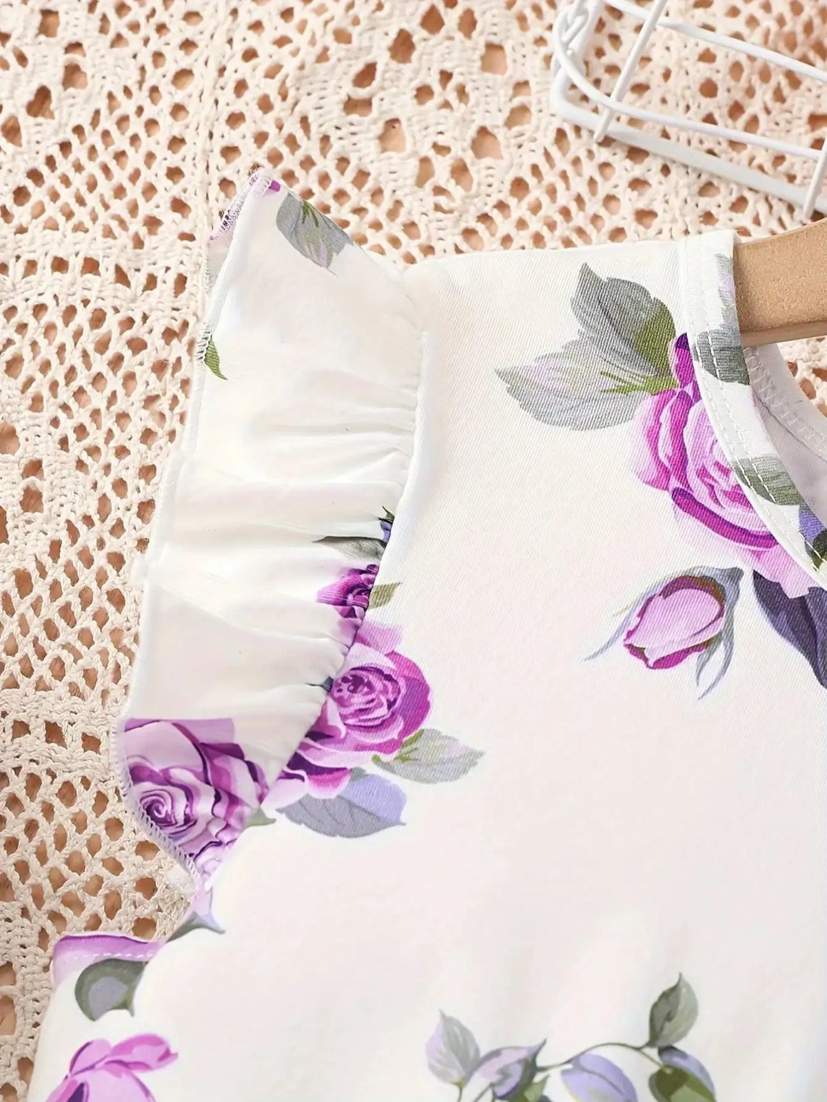 Floral Flutter Sleeve Dress