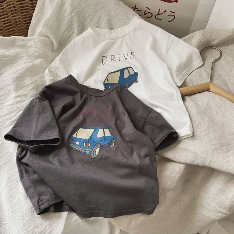 Cozy Cartoon Car Tee