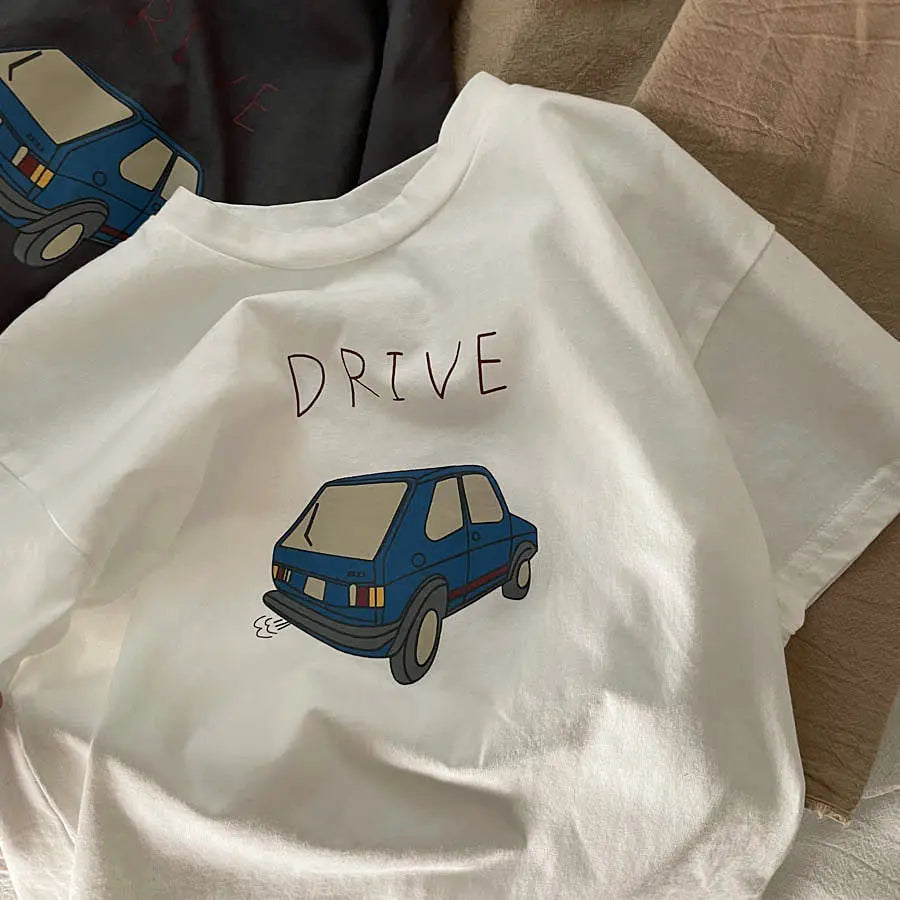 Cozy Cartoon Car Tee