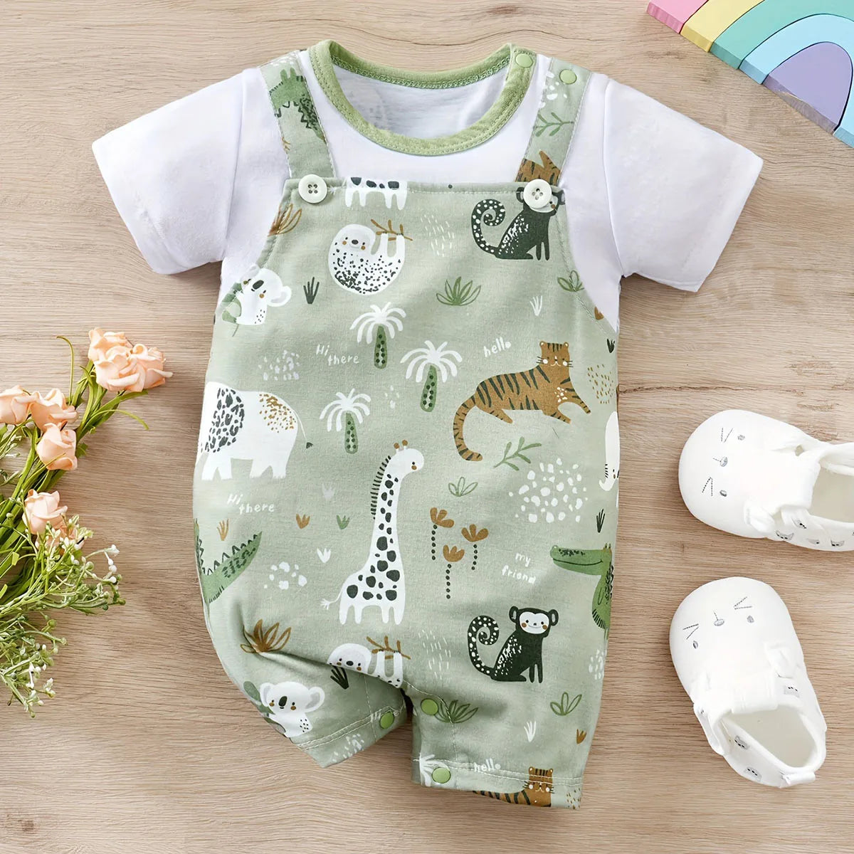 Zoo Buddy Baby Romper