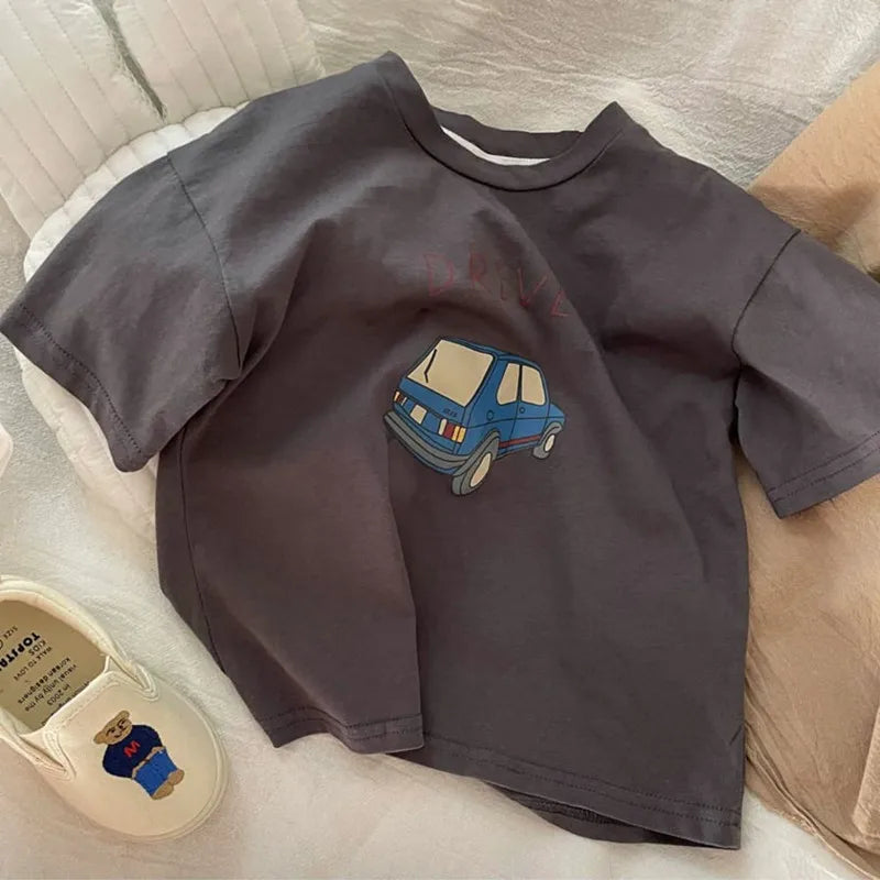 Cozy Cartoon Car Tee