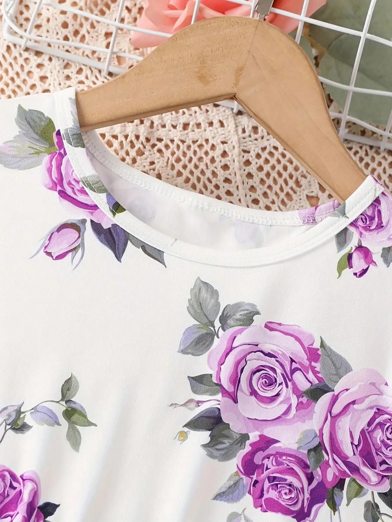 Floral Flutter Sleeve Dress